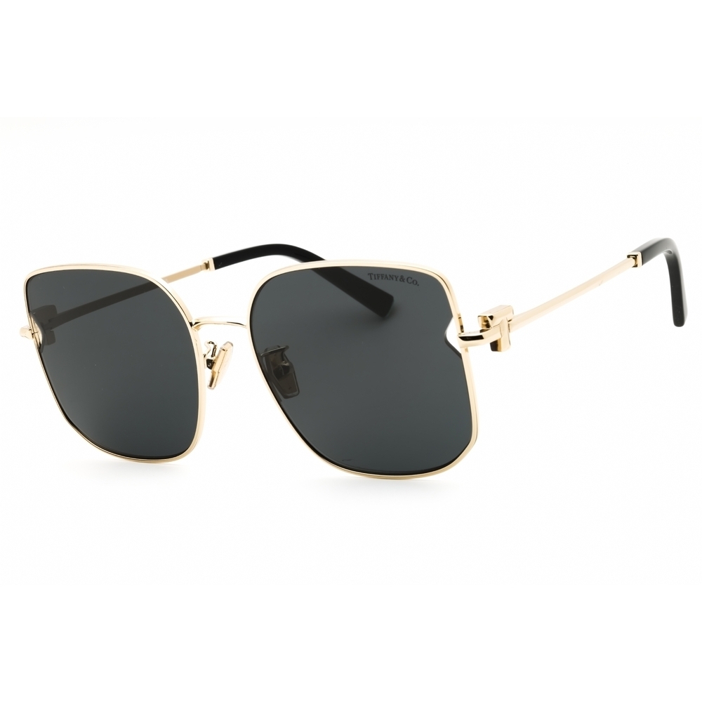 Tiffany & Co TF3105D Sunglasses Pale Gold Metal Rectangle